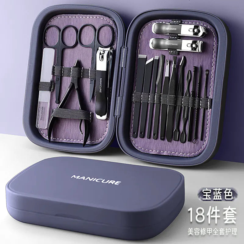 Luxury Stainless Steel Nail Clipper Set with Pliers