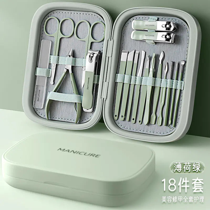 Luxury Stainless Steel Nail Clipper Set with Pliers