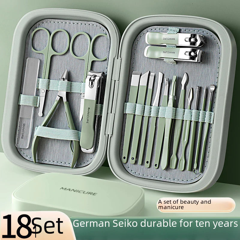 Luxury Stainless Steel Nail Clipper Set with Pliers