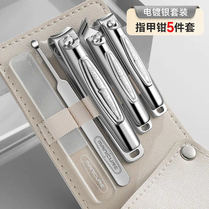 Luxury Stainless Steel Nail Clipper Set with Pliers